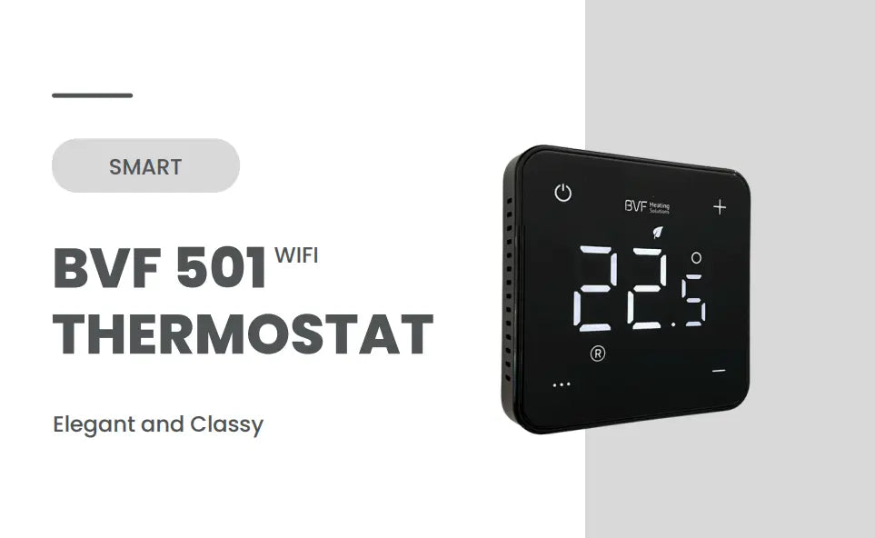 501 Smart WiFi Thermostat – Programmable Heating Controller - White