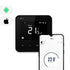 Programmable Thermostat, 801 via WiFi with mobile phone app. Black.