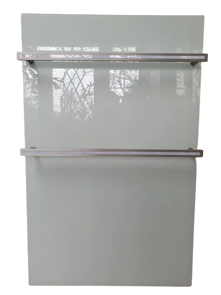 Bluebell Infrared Glass Towel Heater with Thermostat – Stylish 500W Bathroom Heater - White