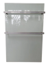 Bluebell Infrared Glass Towel Heater with Thermostat – Stylish 500W Bathroom Heater - White