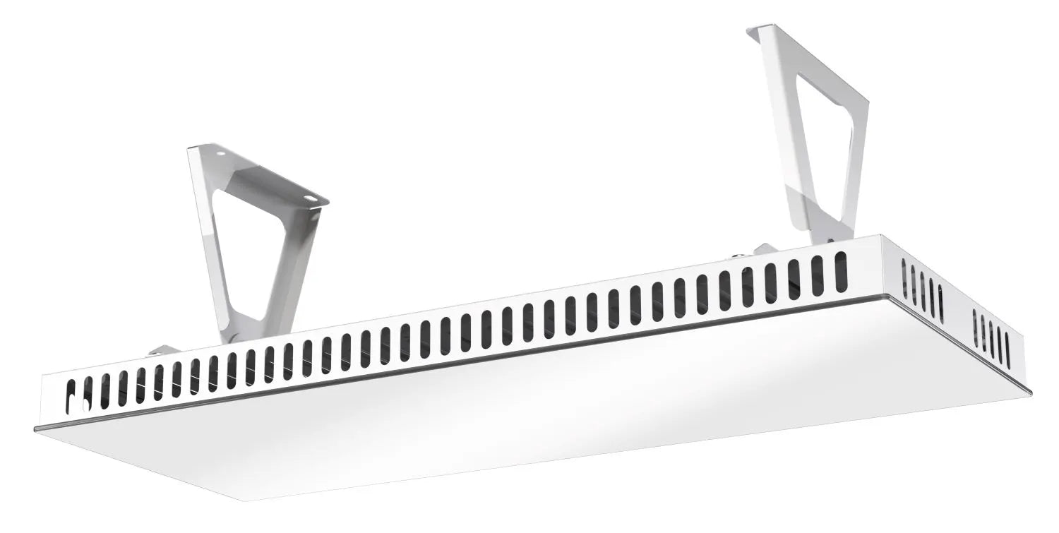 Iris Far Infrared Tempered Glass Ceiling & Wall Heating Panel –  Sleek, High-Efficiency Heater - White & Black (1000W–1500W)