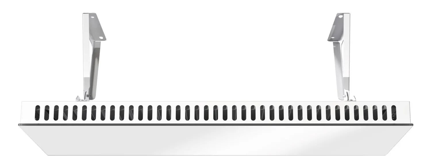 Iris Far Infrared Tempered Glass Ceiling & Wall Heating Panel –  Sleek, High-Efficiency Heater - White & Black (1000W–1500W)