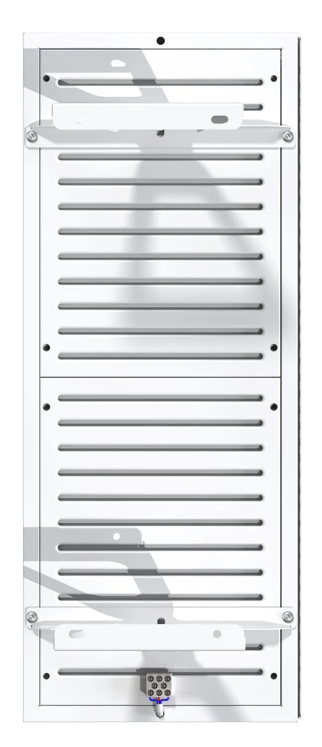 Iris Far Infrared Tempered Glass Ceiling & Wall Heating Panel –  Sleek, High-Efficiency Heater - White & Black (1000W–1500W)