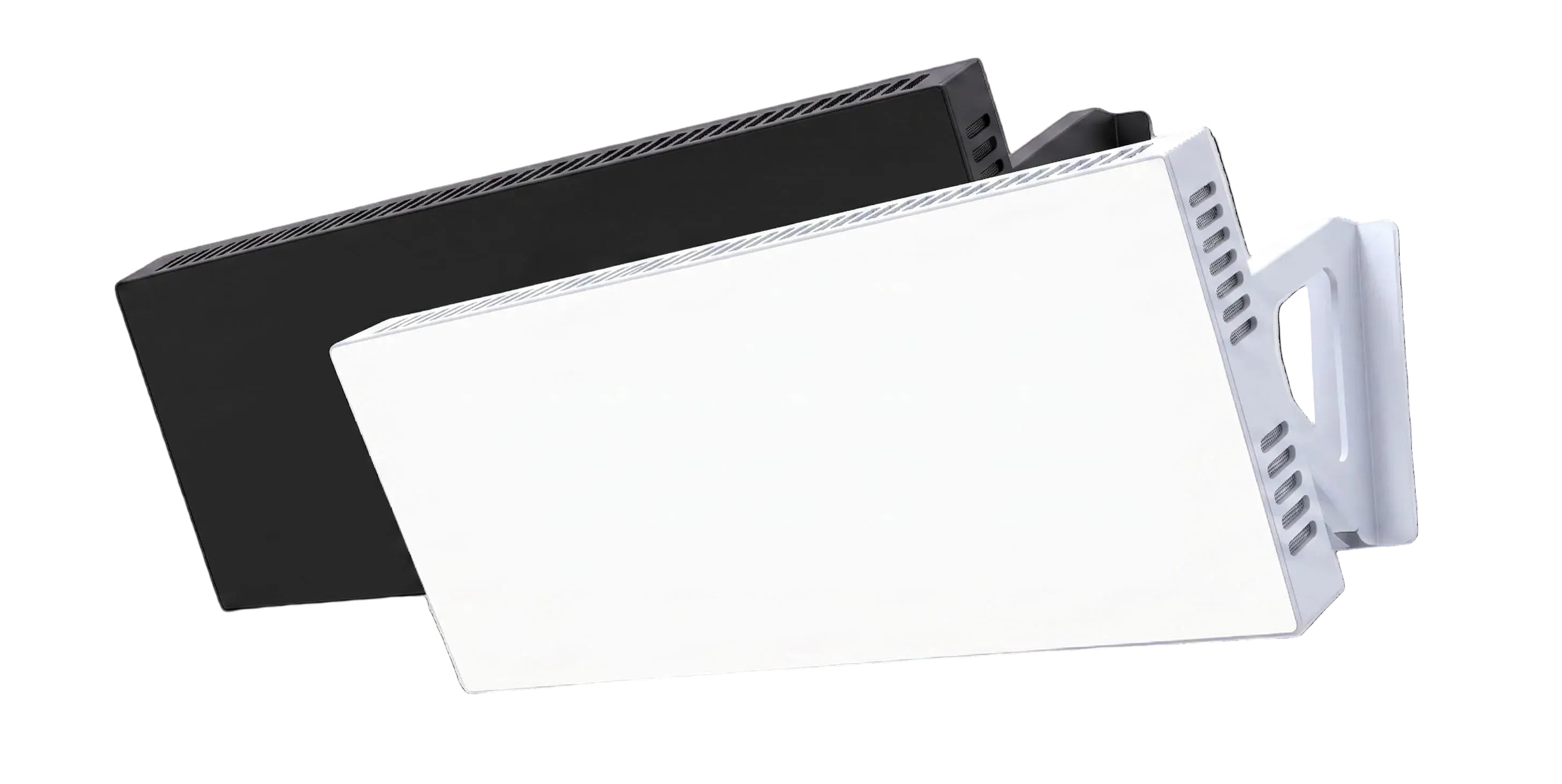 Iris Far Infrared Tempered Glass Ceiling & Wall Heating Panel –  Sleek, High-Efficiency Heater - White & Black (1000W–1500W)