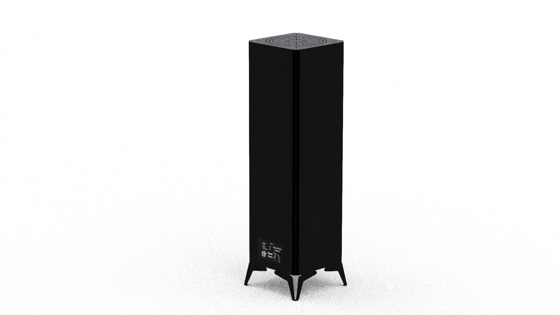 Rose-Tower Portable Infrared Thermal Wave Heater – Energy-Efficient Hybrid Heating with Smart WiFi Control - Black (1000W & 1800W)