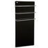 Infrared Towel Heater with built in Thermostat."CARNATION RANGE" Glass. Black 400W, 500W
