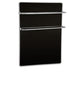 Infrared Towel Heater with built in Thermostat."CARNATION RANGE" Glass. Black 400W, 500W