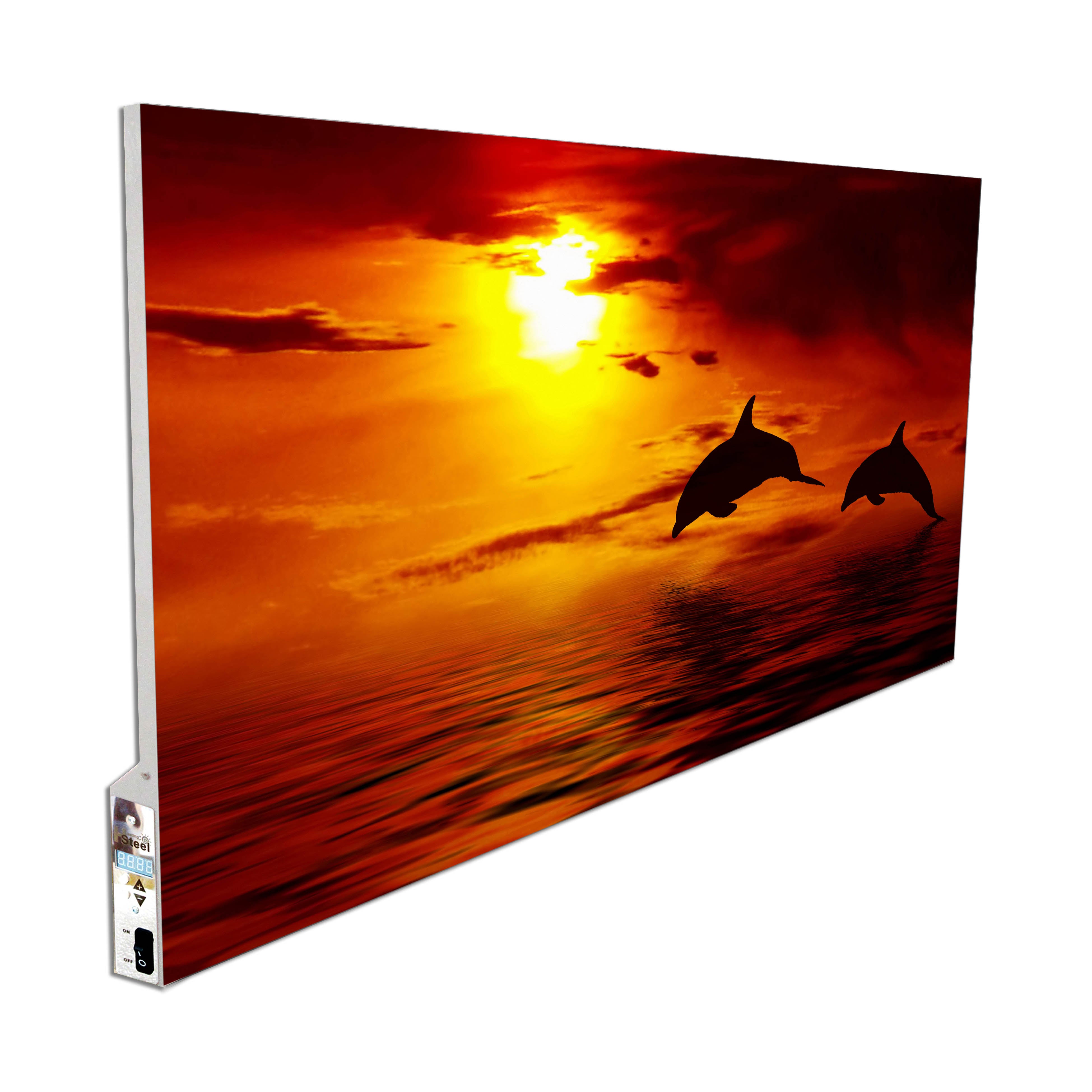 Infrared Heater Picture with built in Thermostat 750W (Metal)-UK Infrared Heating Company