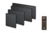 Far Infrared Heaters - Thermal Wave Panel (TWP). GRAPHITE GREY (RAL 7024) "JASMINE RANGE" Grey. Metal in frared heating panels. 300W, 500W, 700W, 1000W.