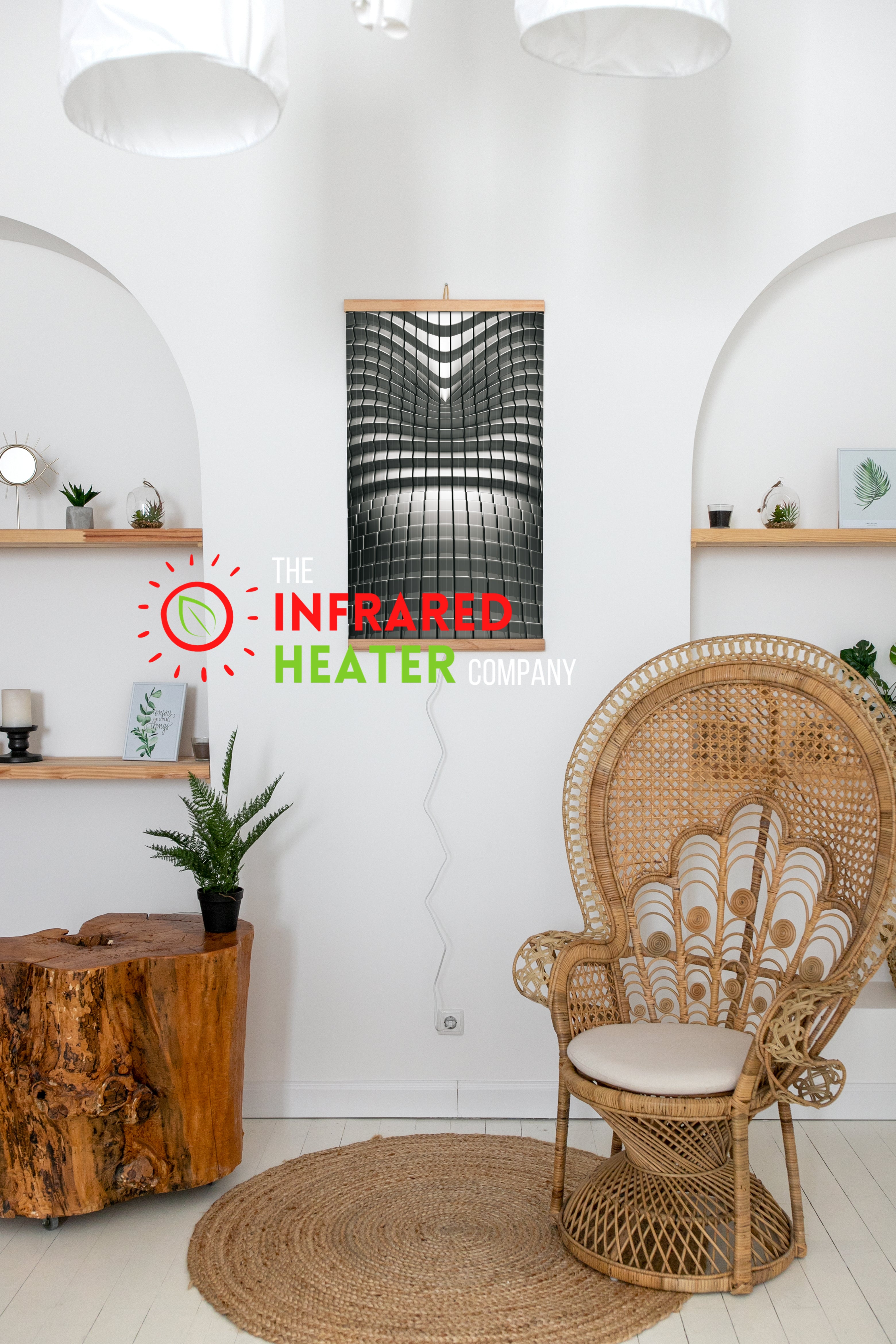 Infrared Wall mounted  Picture Heater. Far Infrared Heating Panel 420W "Abstraction"