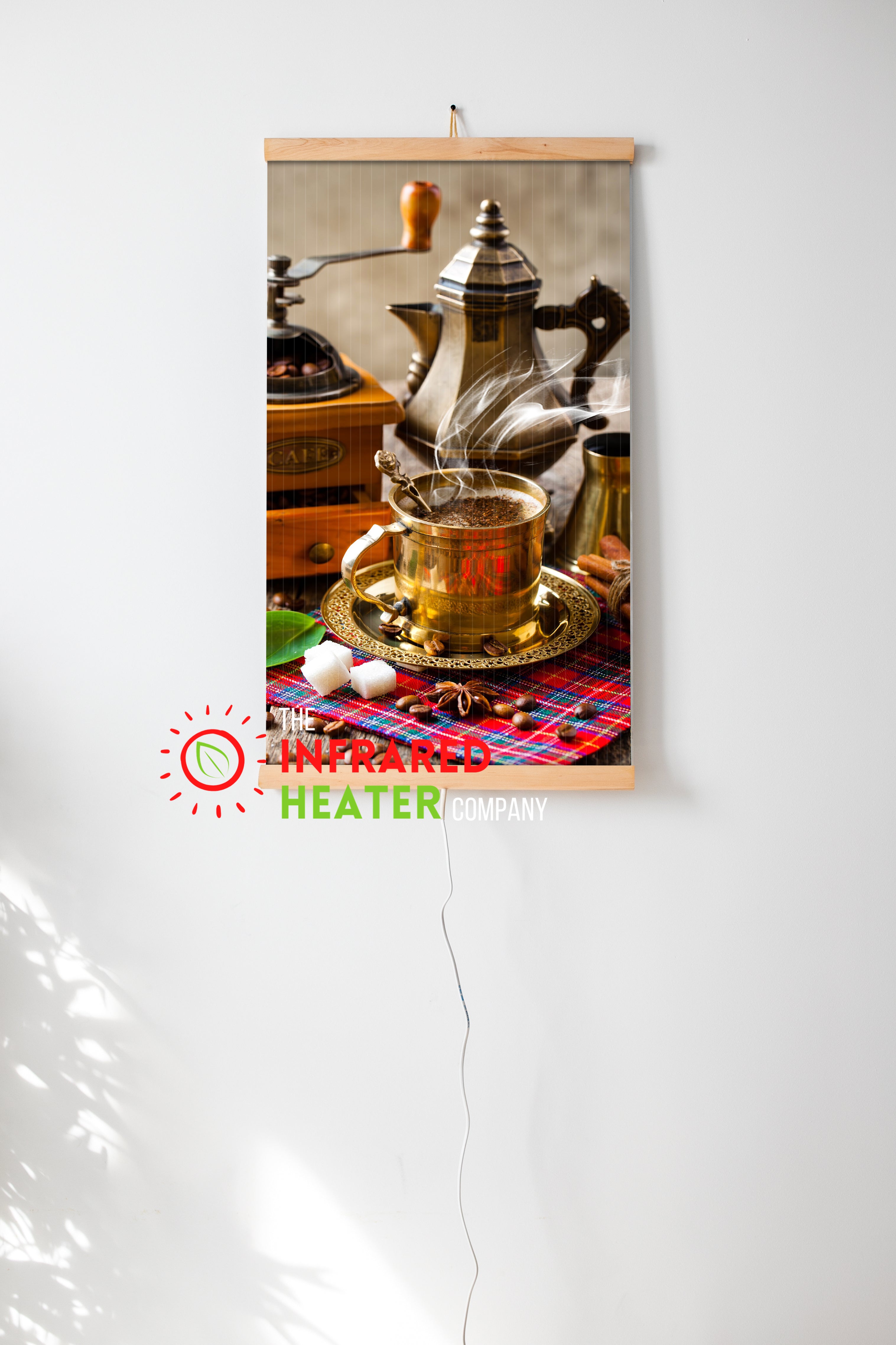 Infrared Wall mounted  Picture Heater. Far Infrared Heating Panel 420W "Coffee"