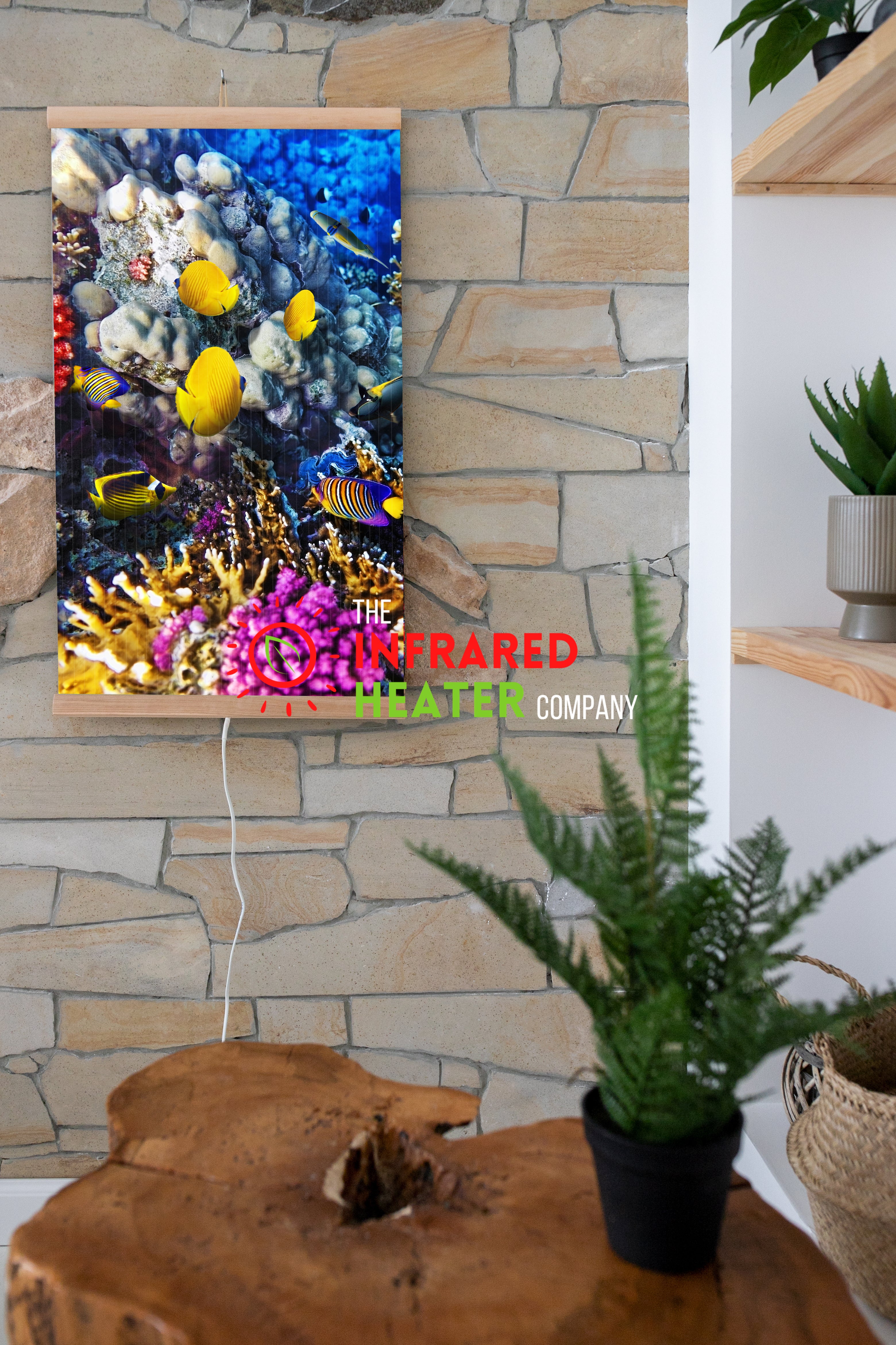 Infrared Wall mounted Picture Heater. Far Infrared Heating Panel 420W "Coral Reef"