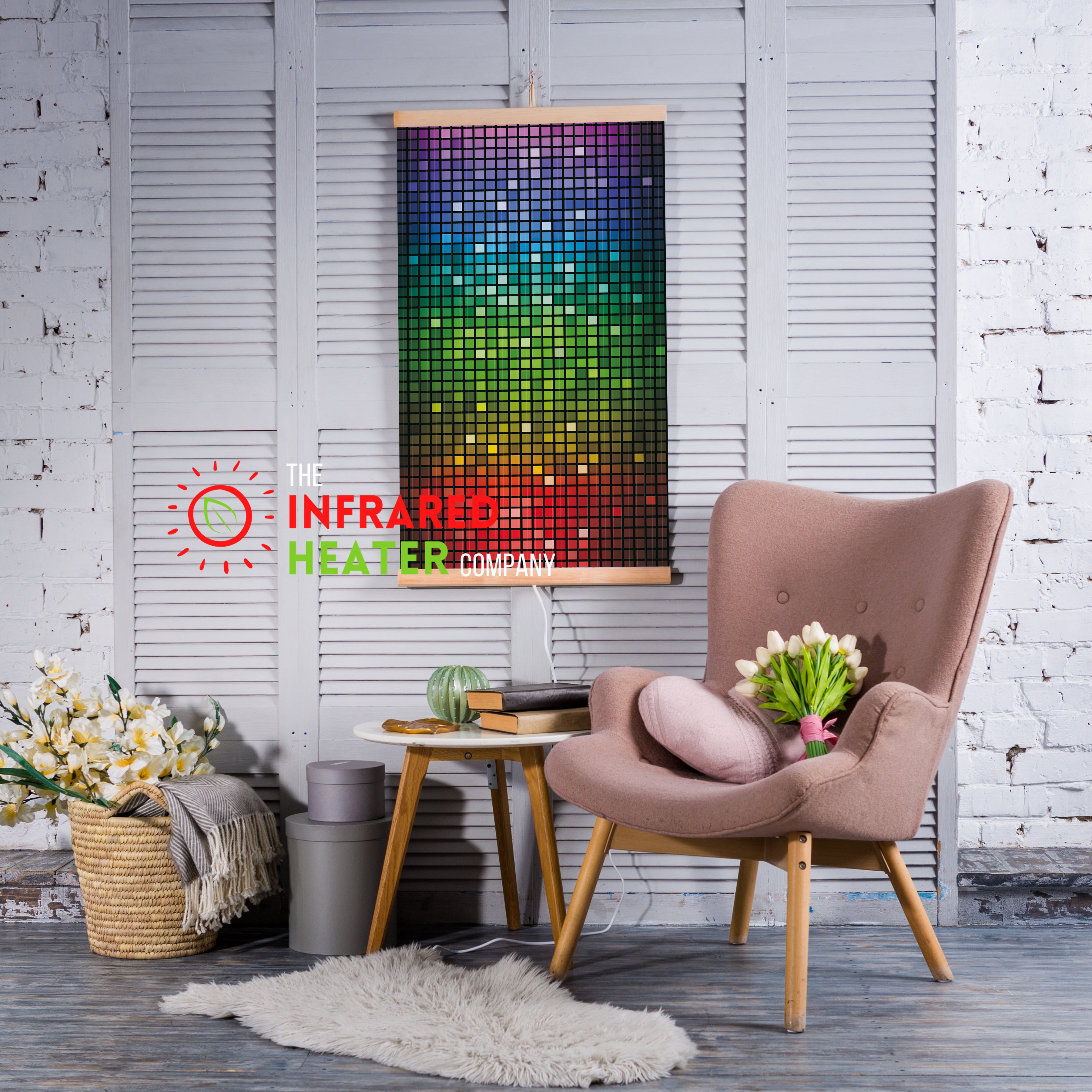 Infrared Wall mounted Picture Heater. Far Infrared Heating Panel 420W "Mosaic"