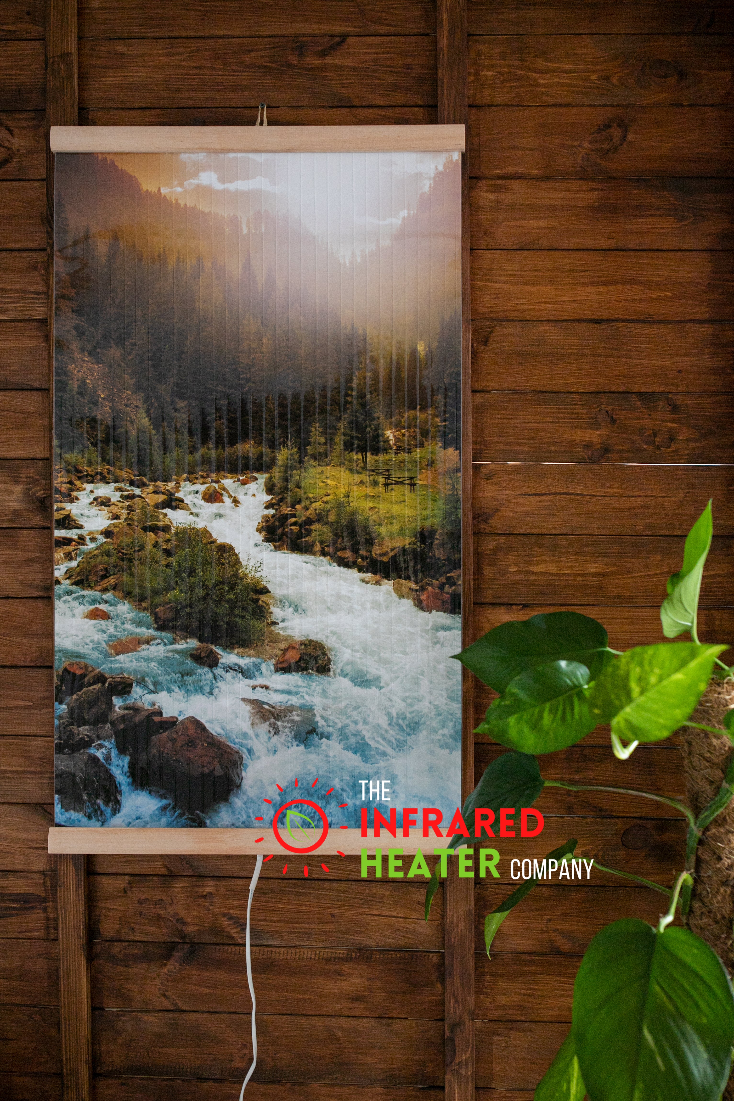 Infrared Wall mounted  Picture Heater. Far Infrared Heating Panel 420W "Mounting River"