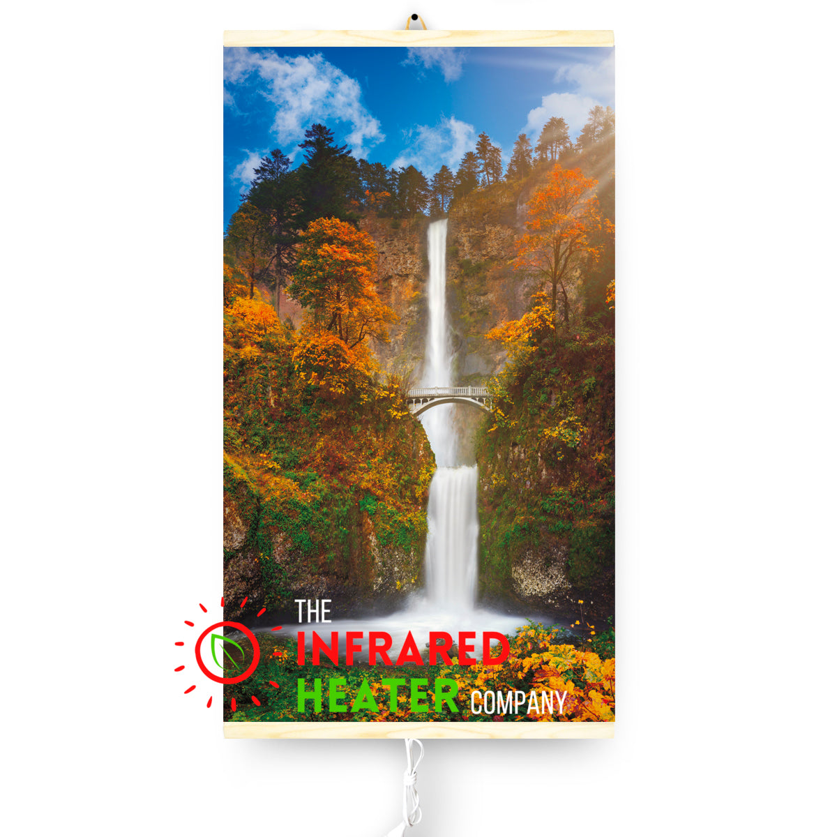 Infrared Wall mounted  Picture Heater. Far Infrared Heating Panel 420W "Waterfall and Bridge"